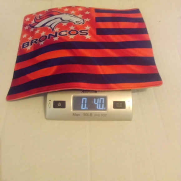 Denver Broncos Mascot Orange Black Flag Print Computer Laptop Nonslip Mousepad - Picture 6 of 6